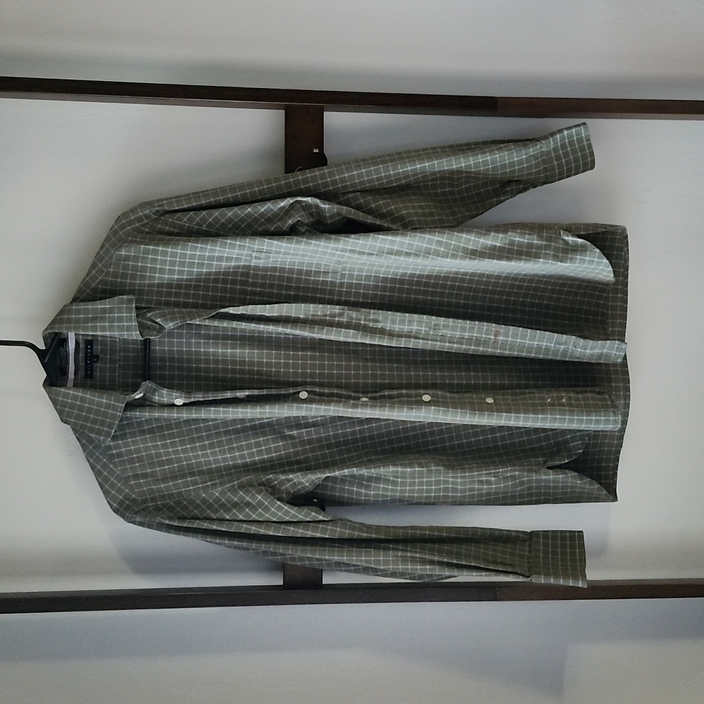 Green Tommy Hilfiger Button Up Shirt